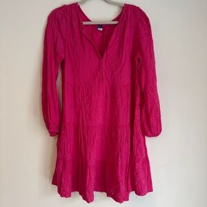 Pink eyelet dress